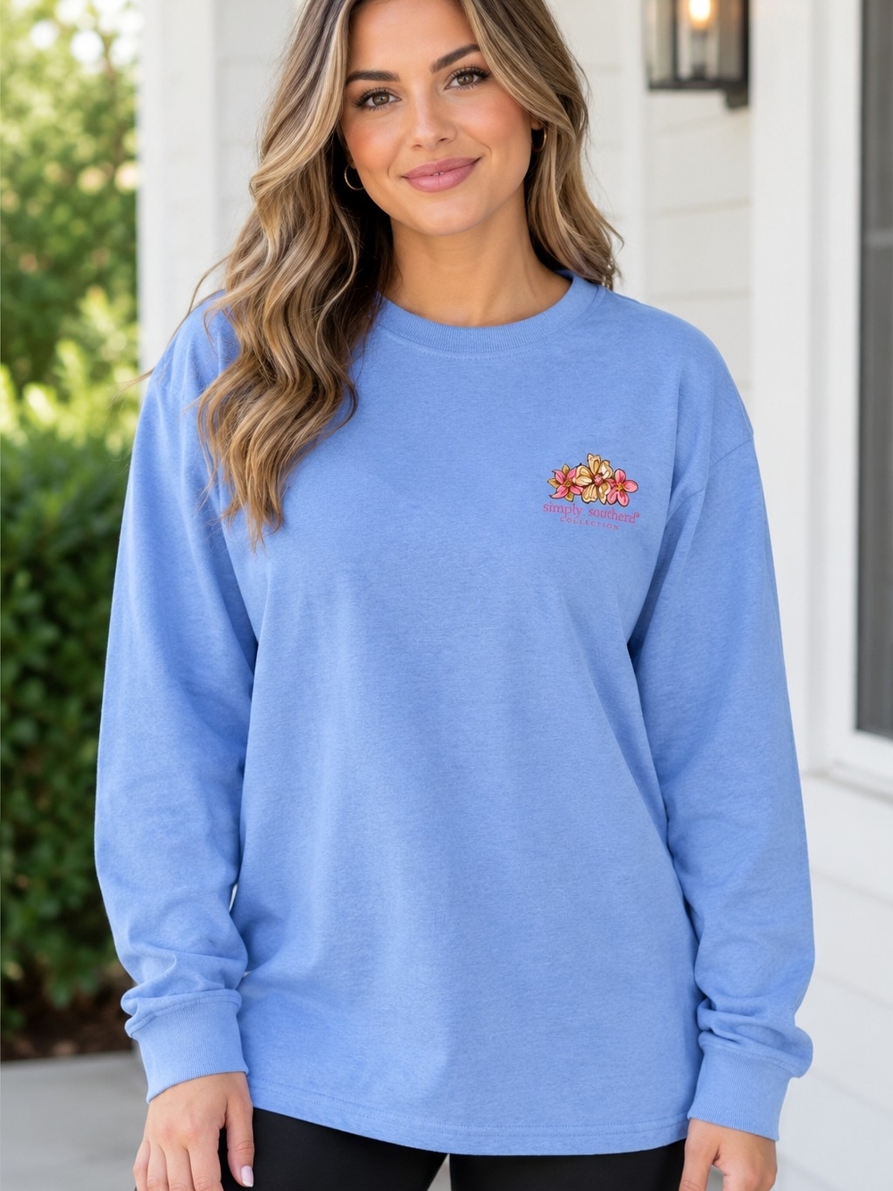 Simply Southern "Fab-Boo-Lous" Halloween Long-sleeve Graphic Shirt